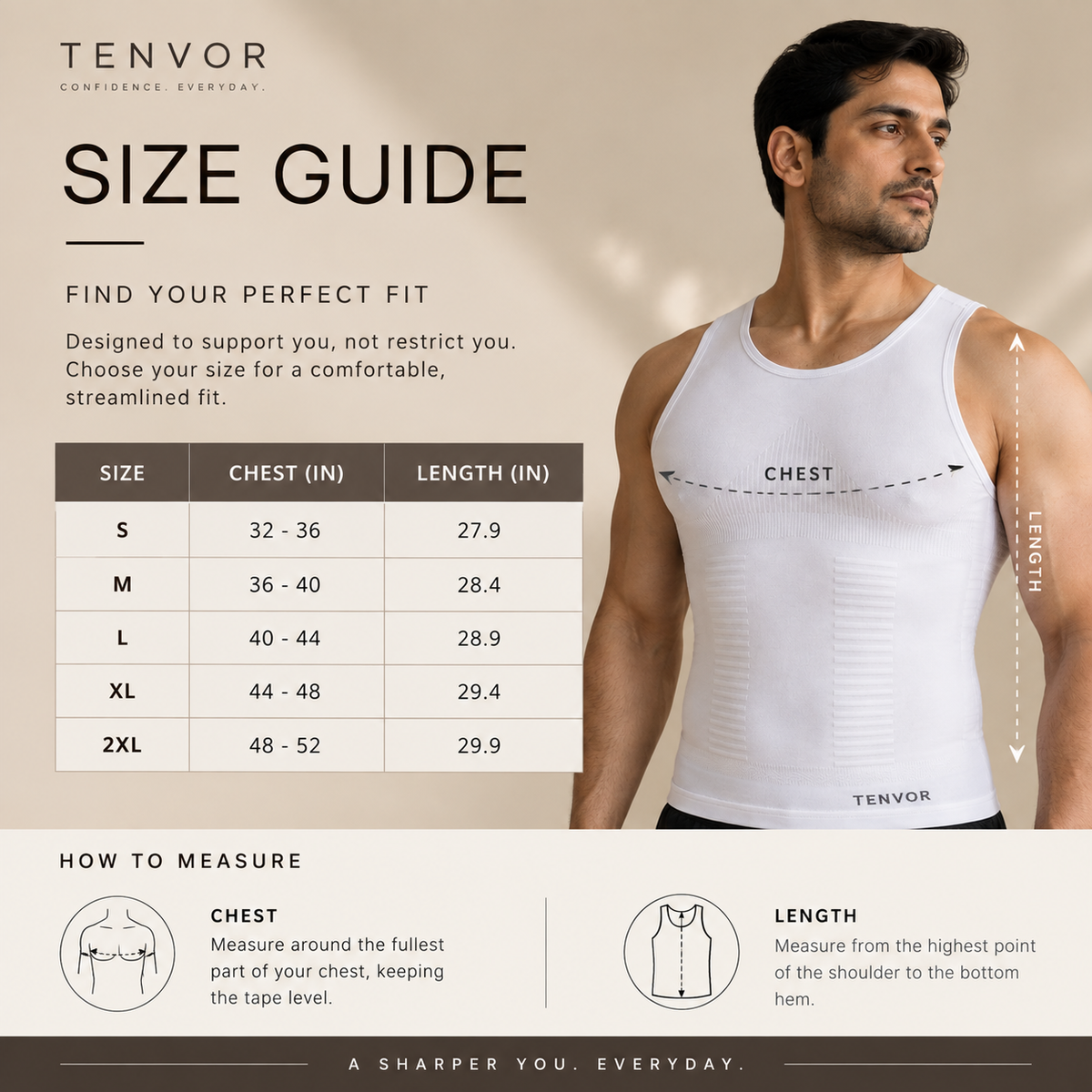 Tenvor SculptPro - High Compression Vest